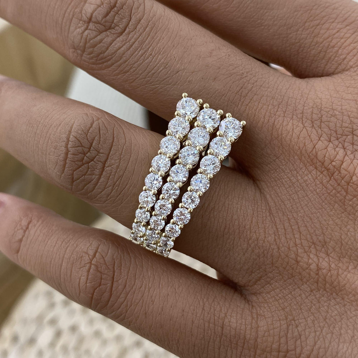 Adrianna 3.1 Round Lab-Grown Diamond Special, Half-Eternity Ring