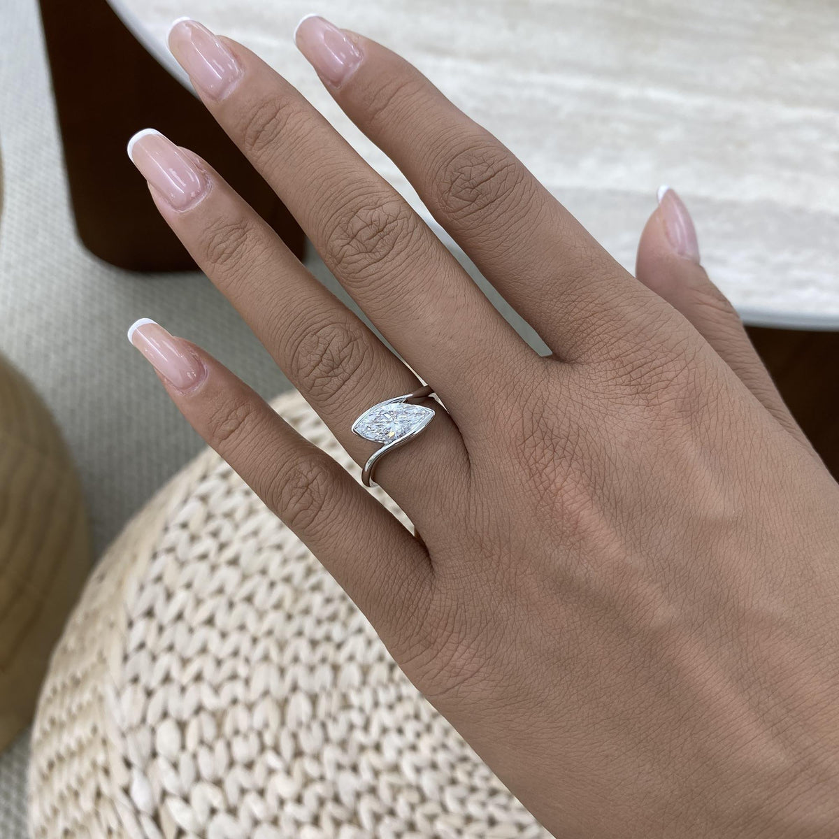 June 1.5 Marquise Lab-Grown Diamond Solitaire, Special Ring