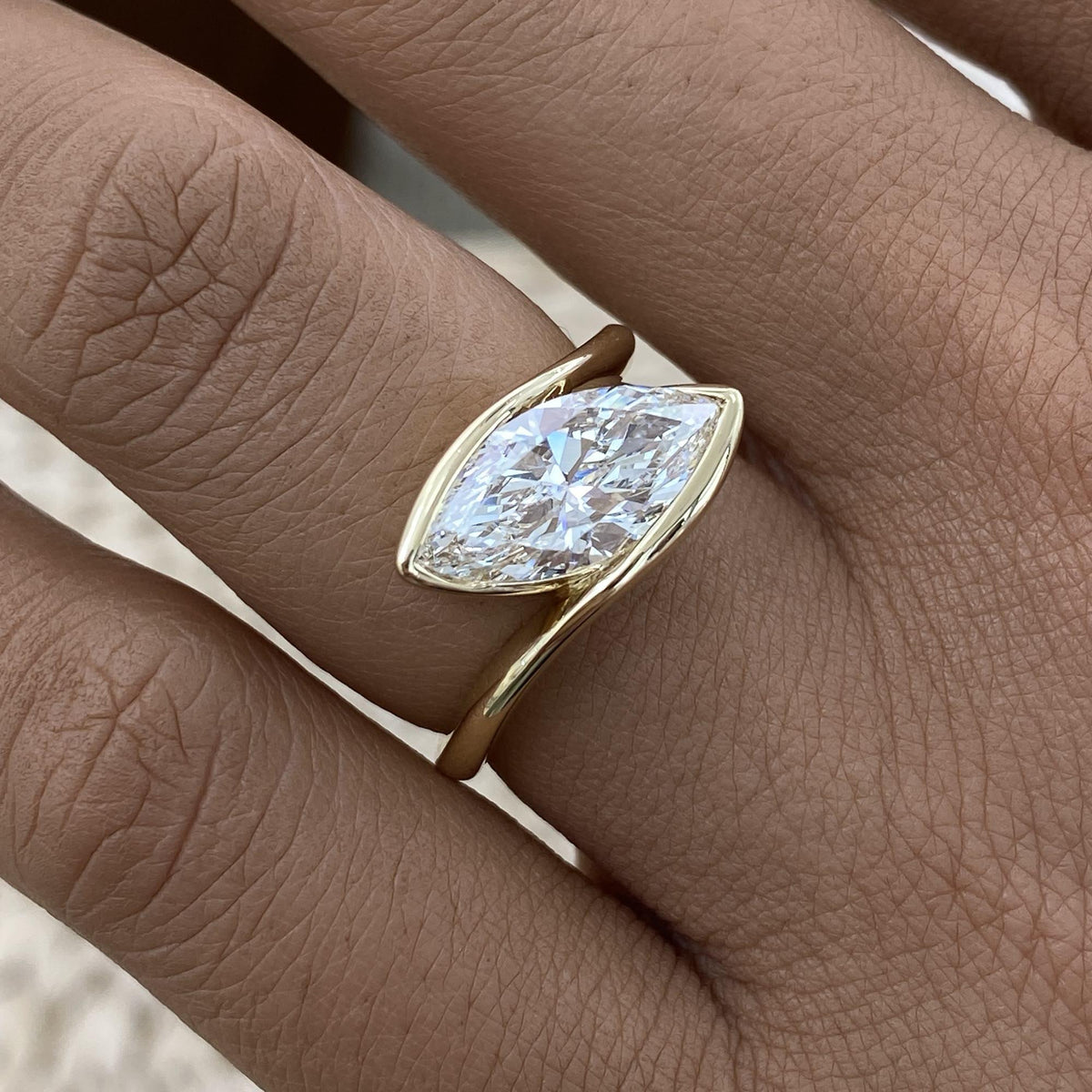 June 2 Marquise Lab-Grown Diamond Solitaire, Special Ring