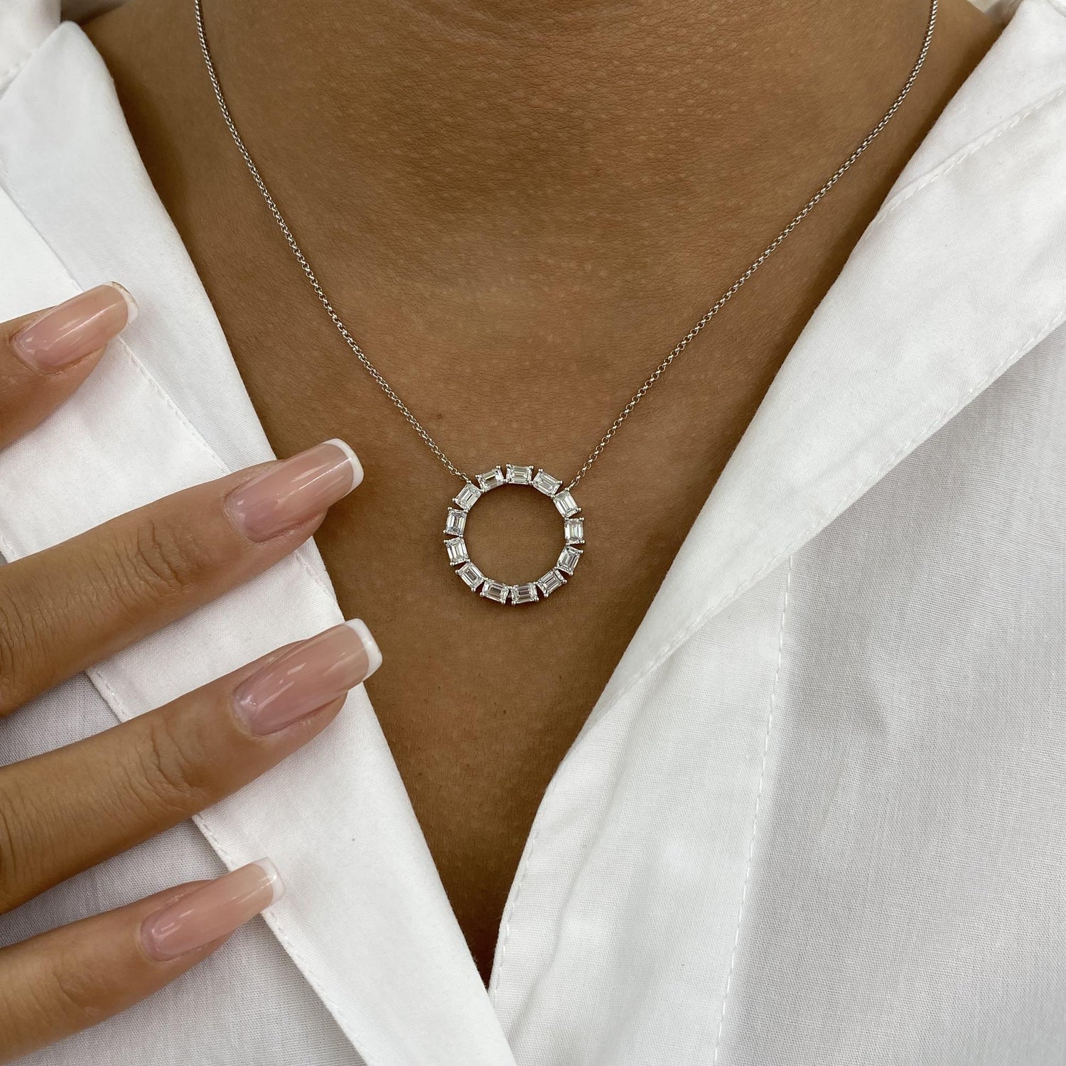 Gemma 1.9 Emerald Lab-Grown Diamond Chain, Special Necklace