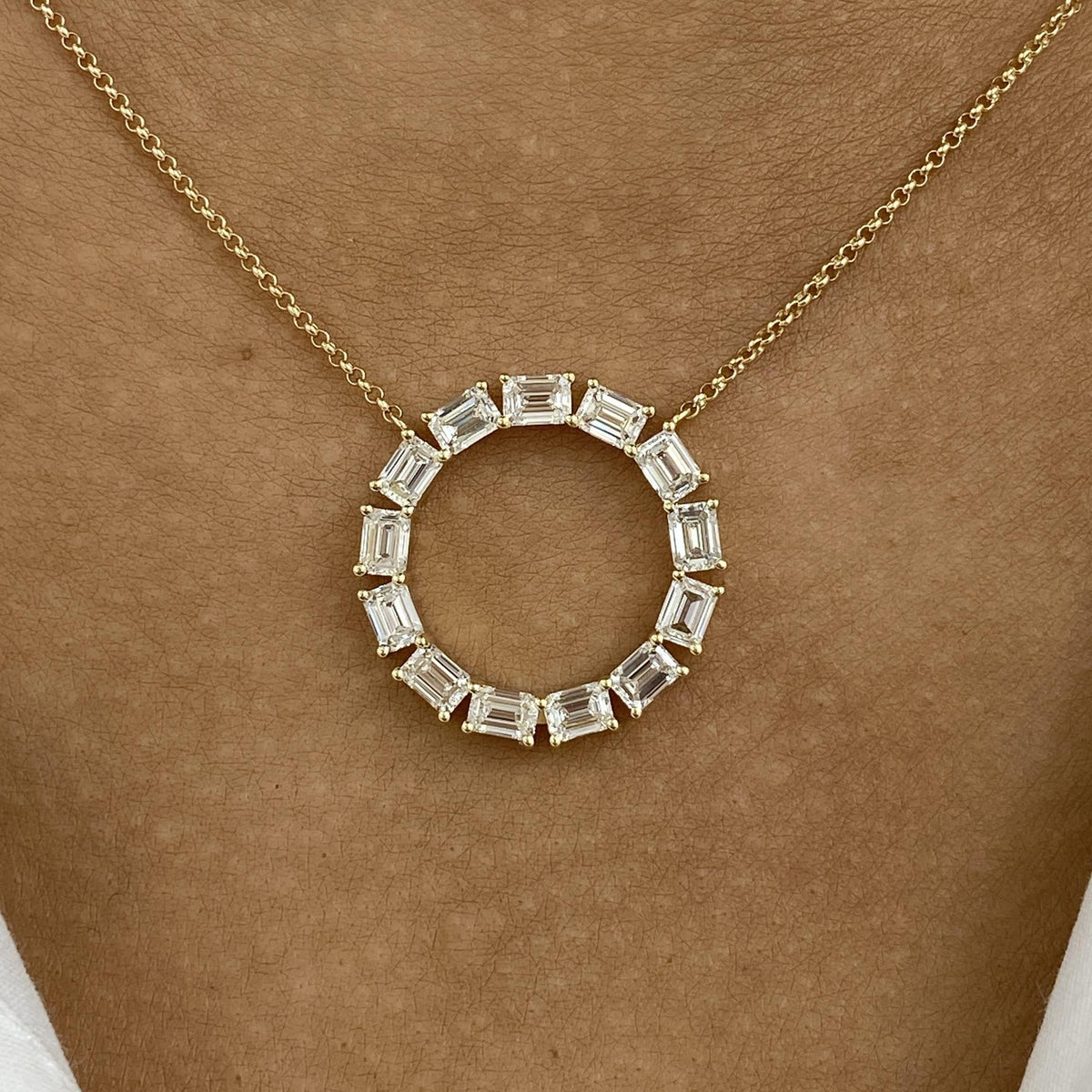 Gemma 1.9 Emerald Lab-Grown Diamond Chain, Special Necklace