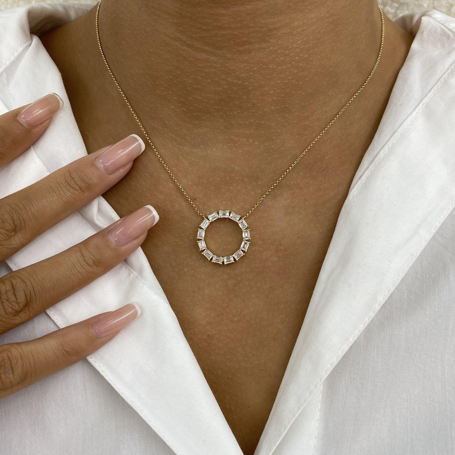 Gemma 1.9 Emerald Lab-Grown Diamond Chain, Special Necklace