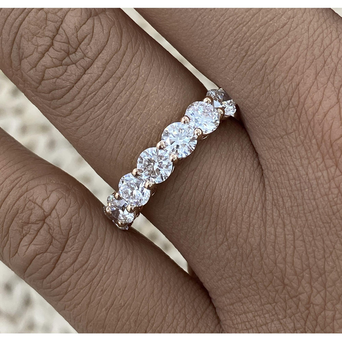 Kendra 2.1 Round Lab-Grown Diamond Half-Eternity Ring