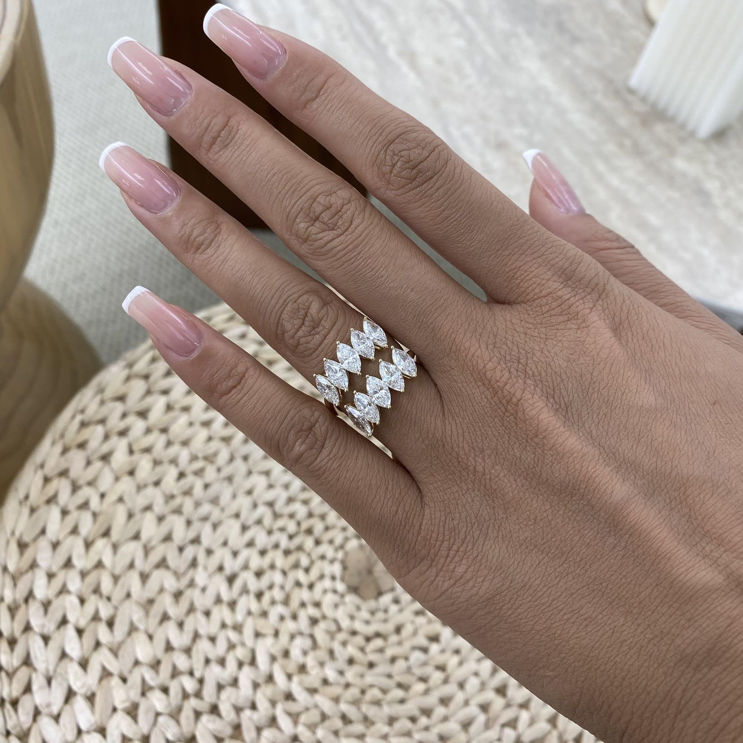 Annie 3.7 Marquise Lab-Grown Diamond Special, Half-Eternity Ring