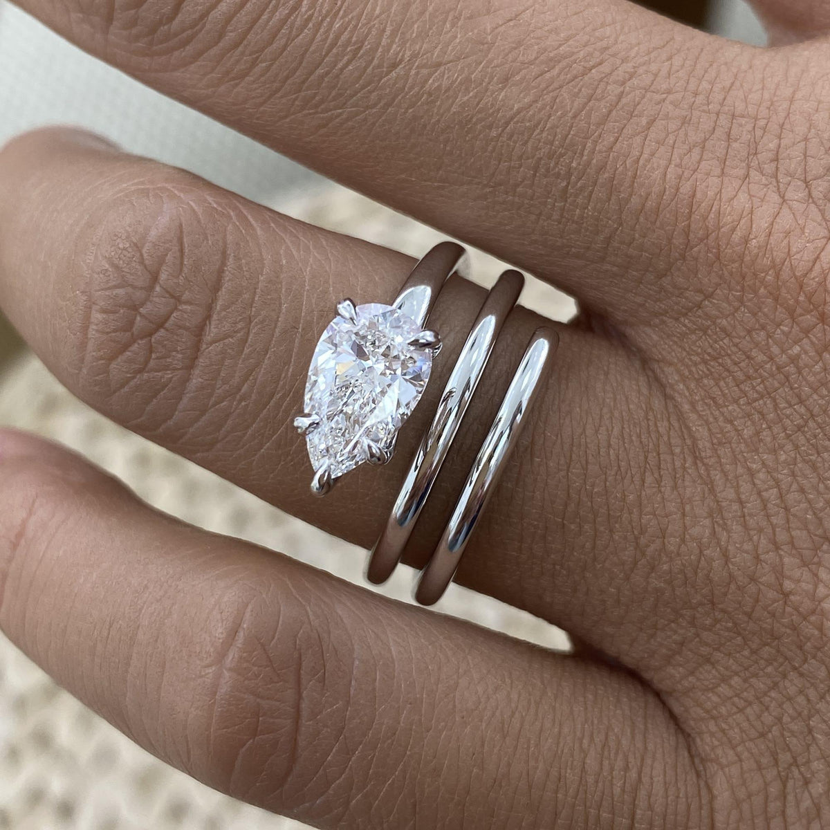 Lydia 1.6 Pear Lab-Grown Diamond Solitaire, Special Ring