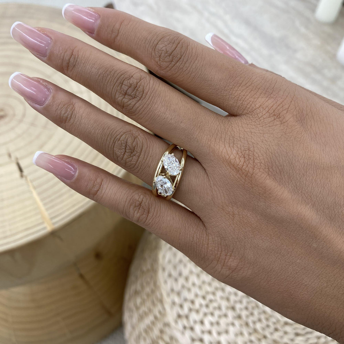Zara 1.9 Oval Lab-Grown Diamond Toi  Moi, Special Ring