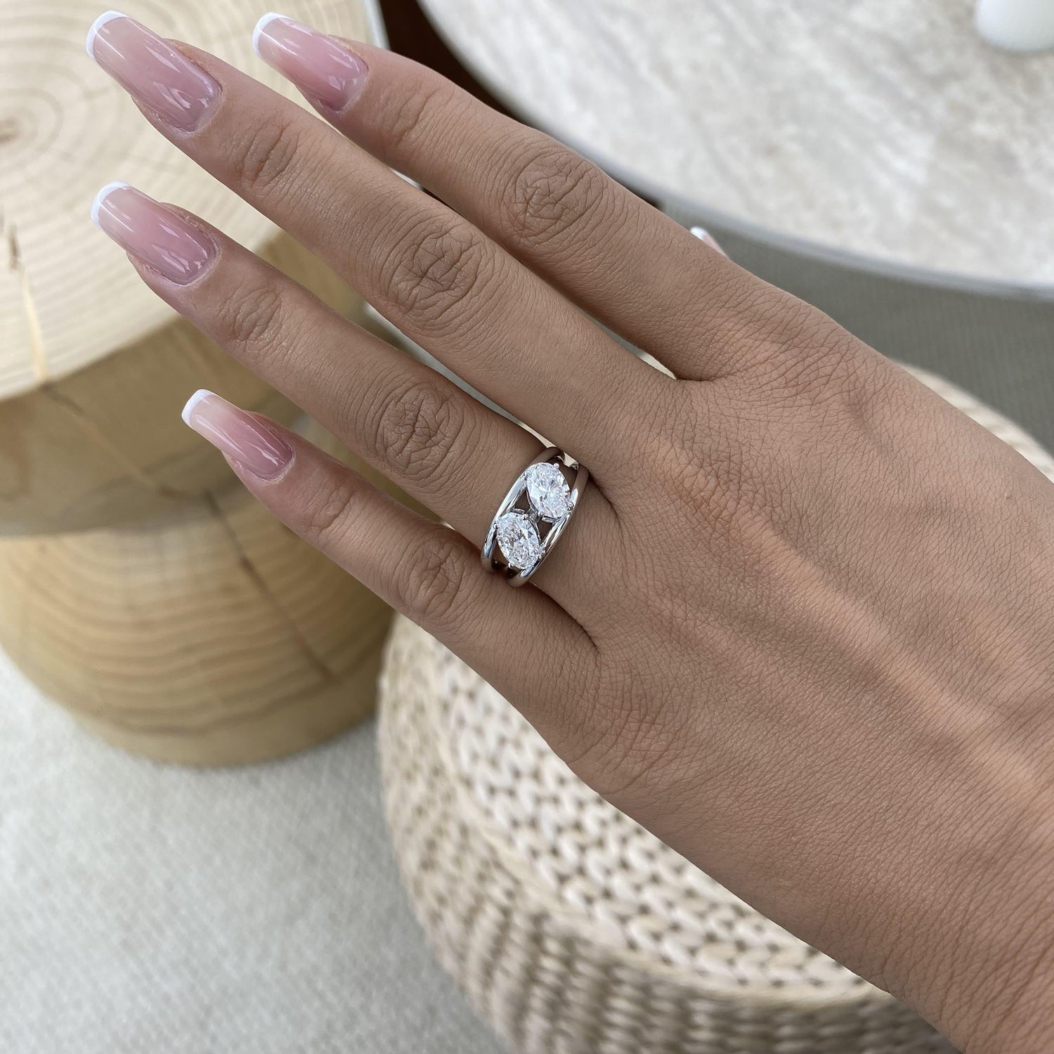 Zara 1.8 Oval Lab-Grown Diamond Toi  Moi, Special Ring