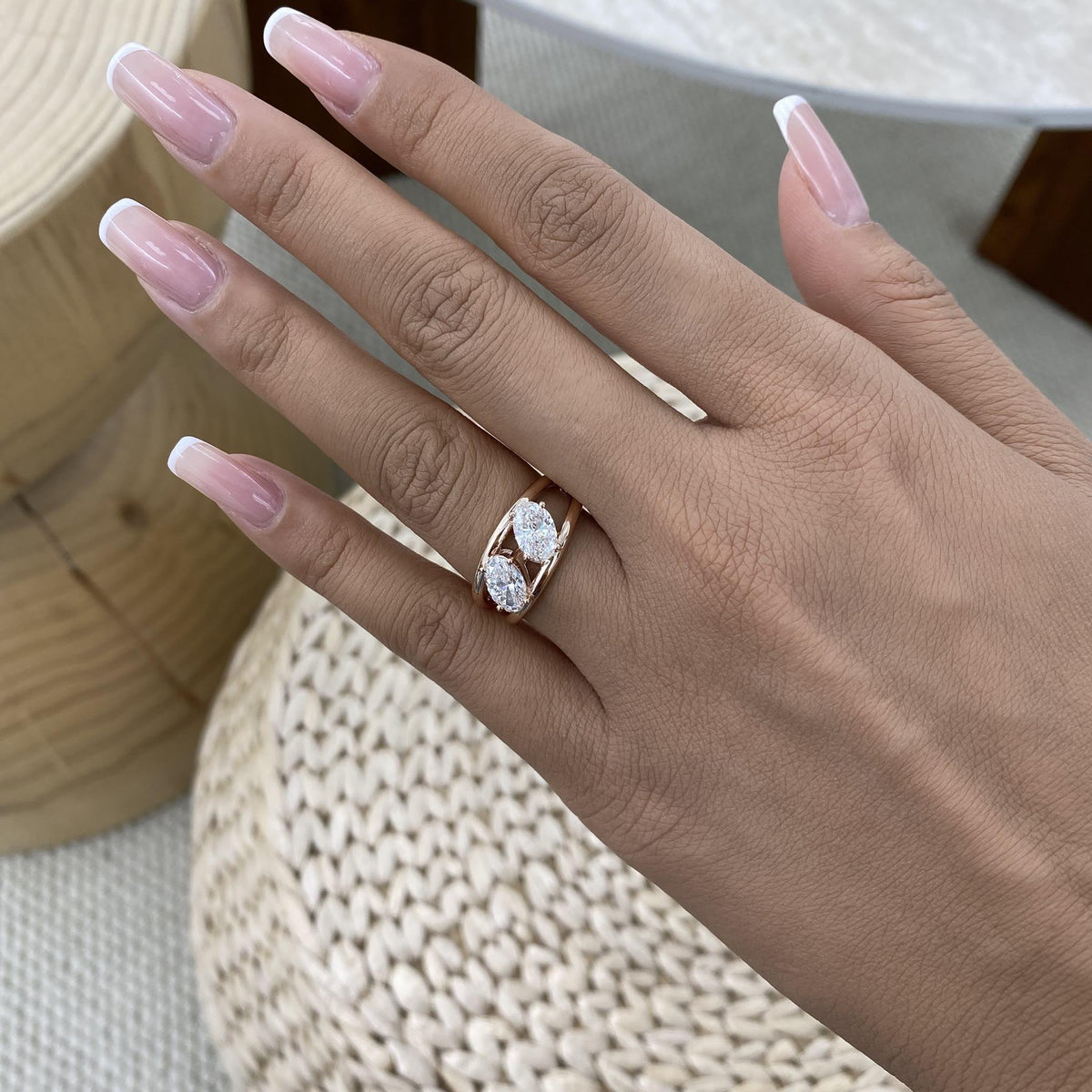 Zara 1.6 Oval Lab-Grown Diamond Toi  Moi, Special Ring