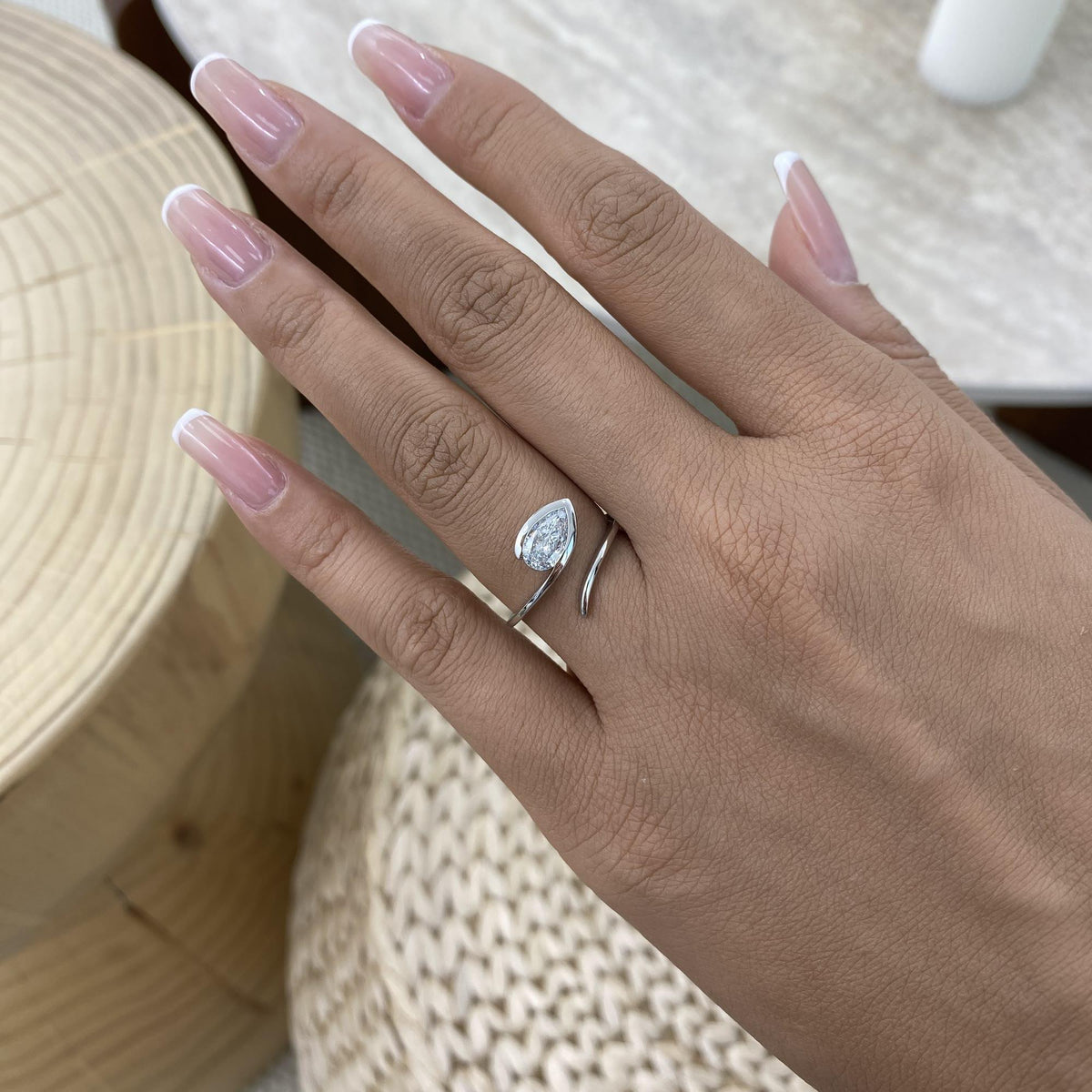 Alana 0.7 Pear Lab-Grown Diamond Solitaire, Special Ring