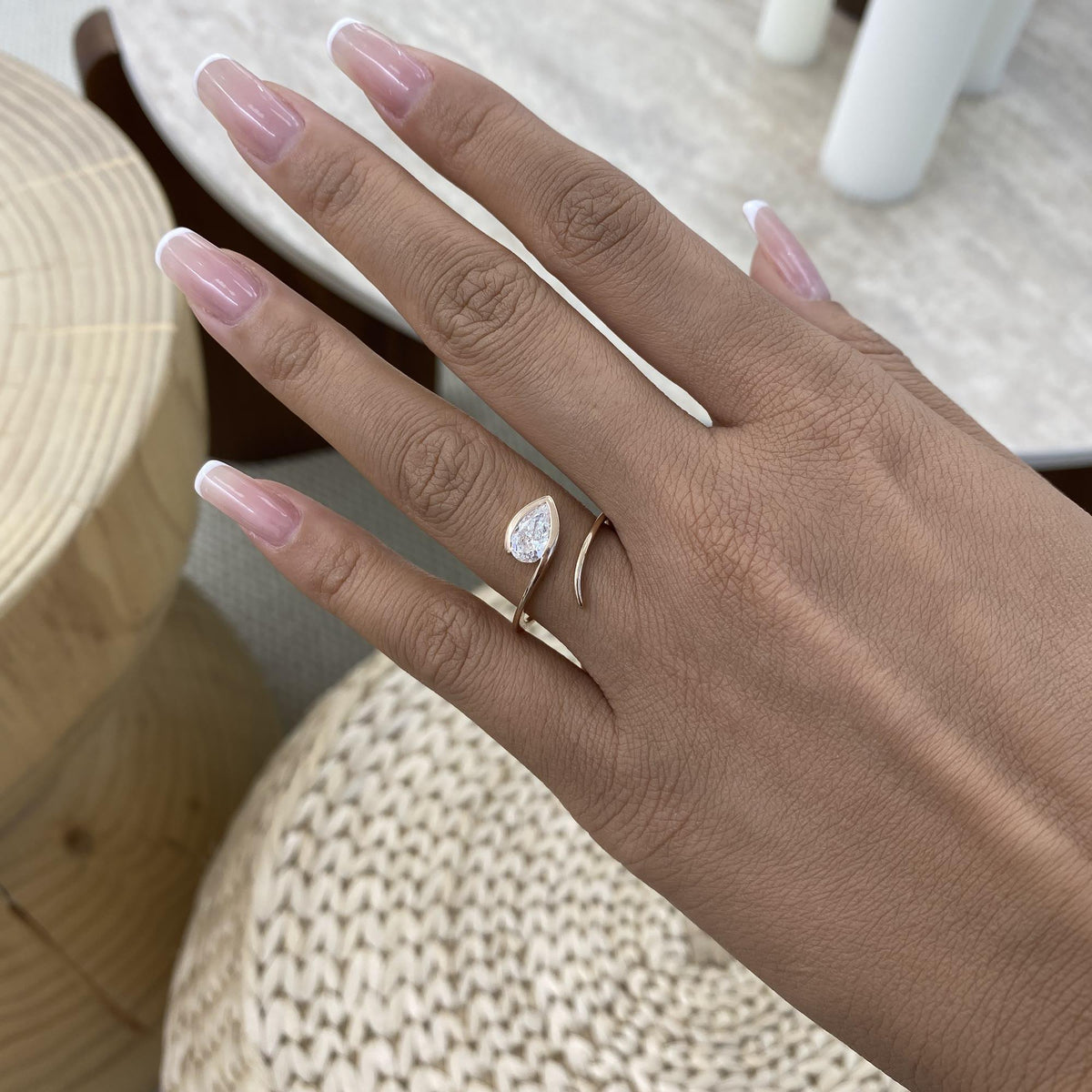 Alana 0.8 Pear Lab-Grown Diamond Solitaire, Special Ring