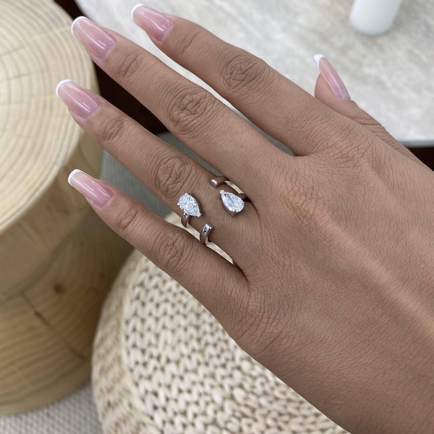 Brandy 1.8 Pear Lab-Grown Diamond Toi  Moi, Special Ring