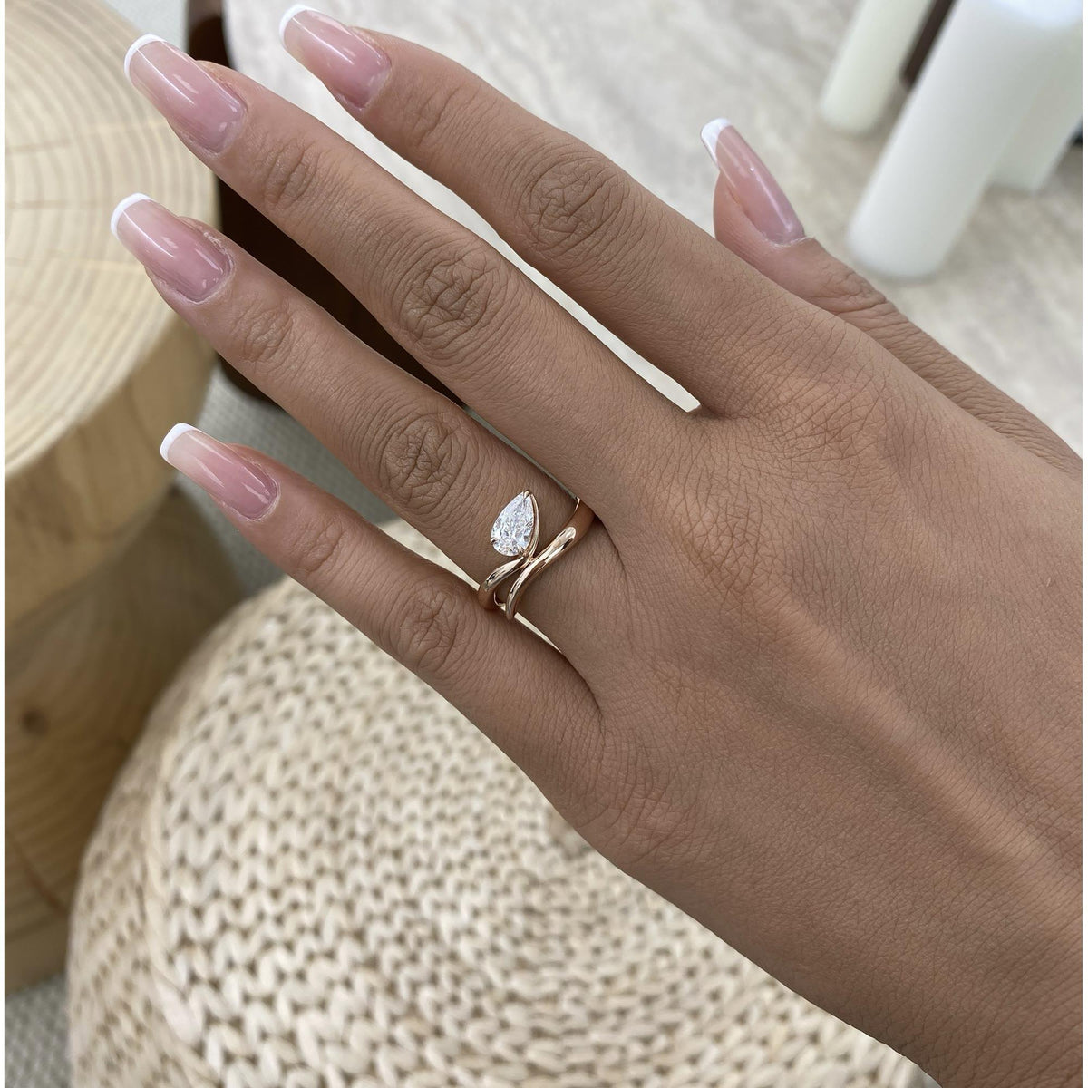 Alicia 0.8 Pear Lab-Grown Diamond Solitaire, Special Ring