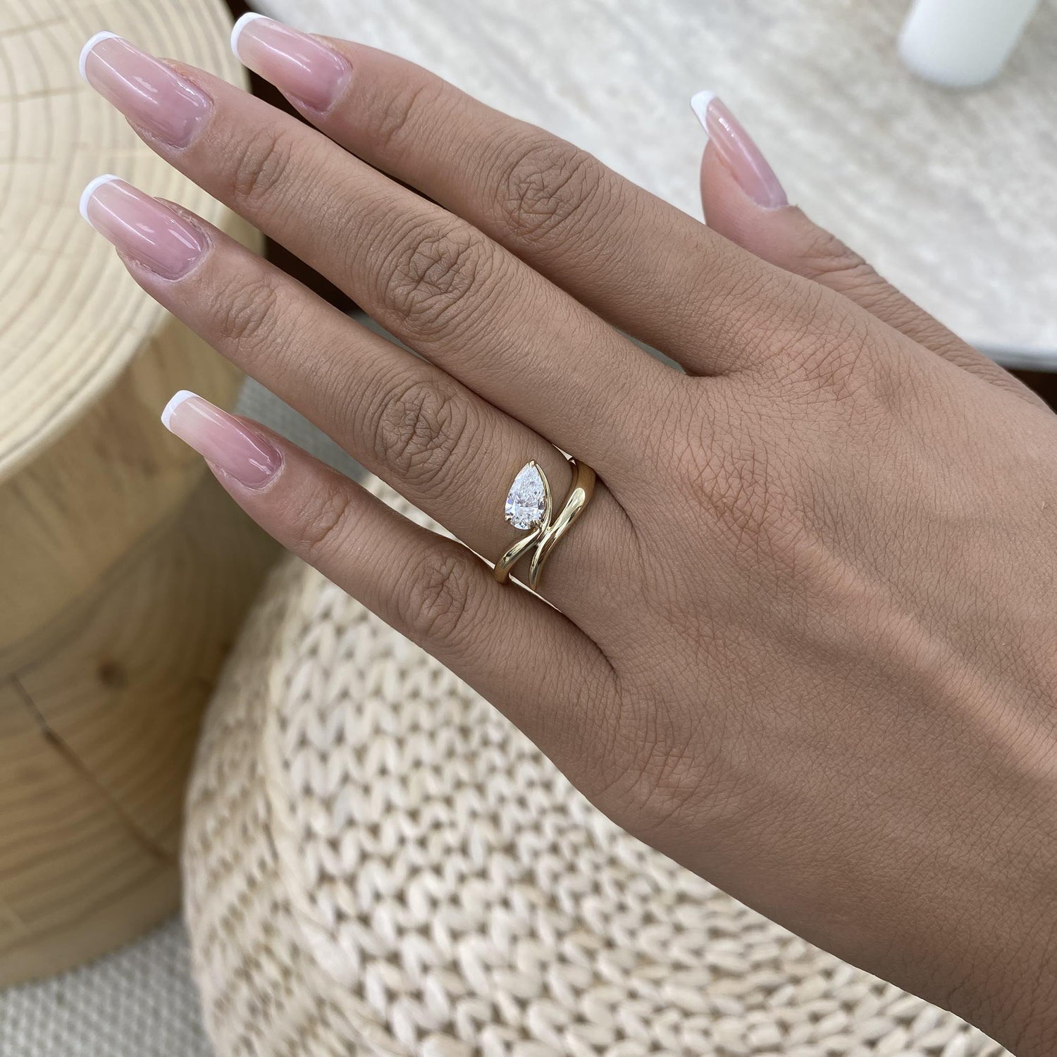 Alicia 0.7 Pear Lab-Grown Diamond Solitaire, Special Ring