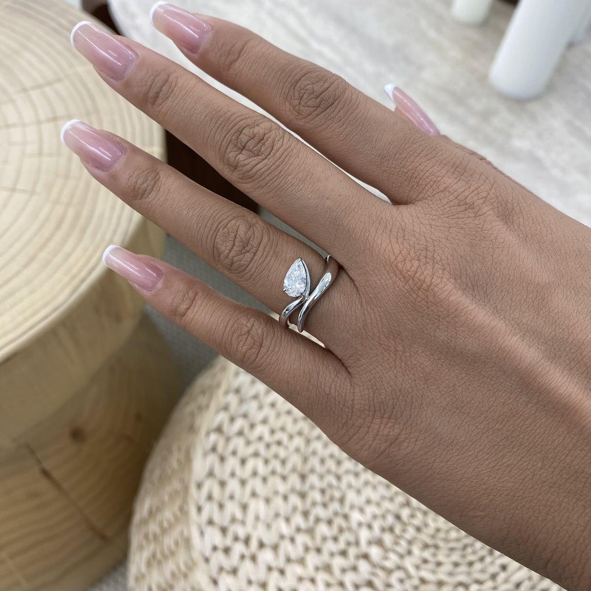 Alicia 0.8 Pear Lab-Grown Diamond Solitaire, Special Ring