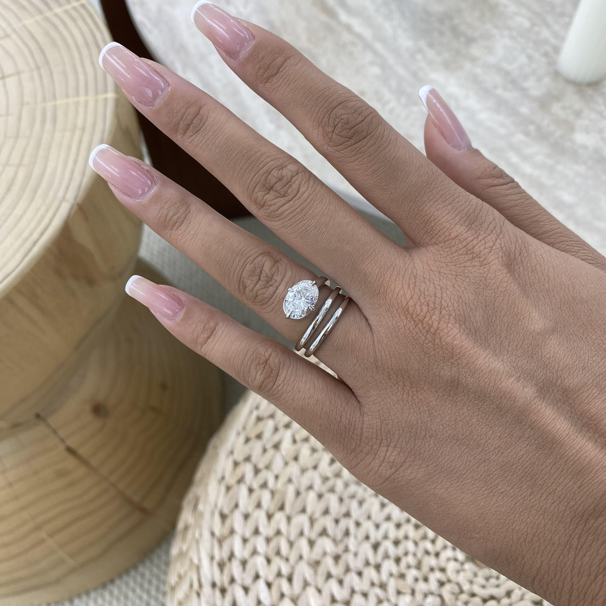 Ashley 2 Oval Lab-Grown Diamond Solitaire, Special Ring
