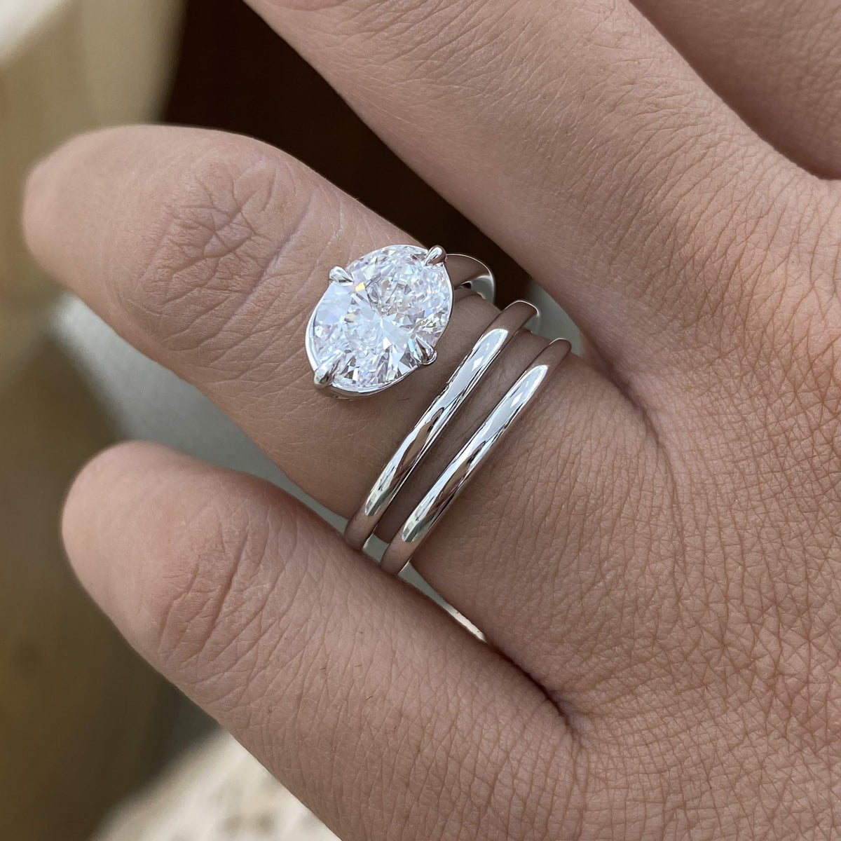 Ashley 2 Oval Lab-Grown Diamond Solitaire, Special Ring