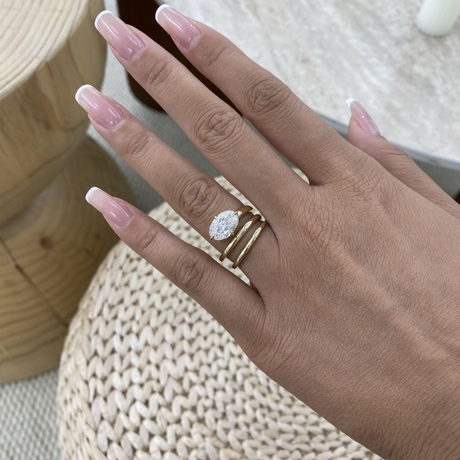 Ashley 2 Oval Lab-Grown Diamond Solitaire, Special Ring