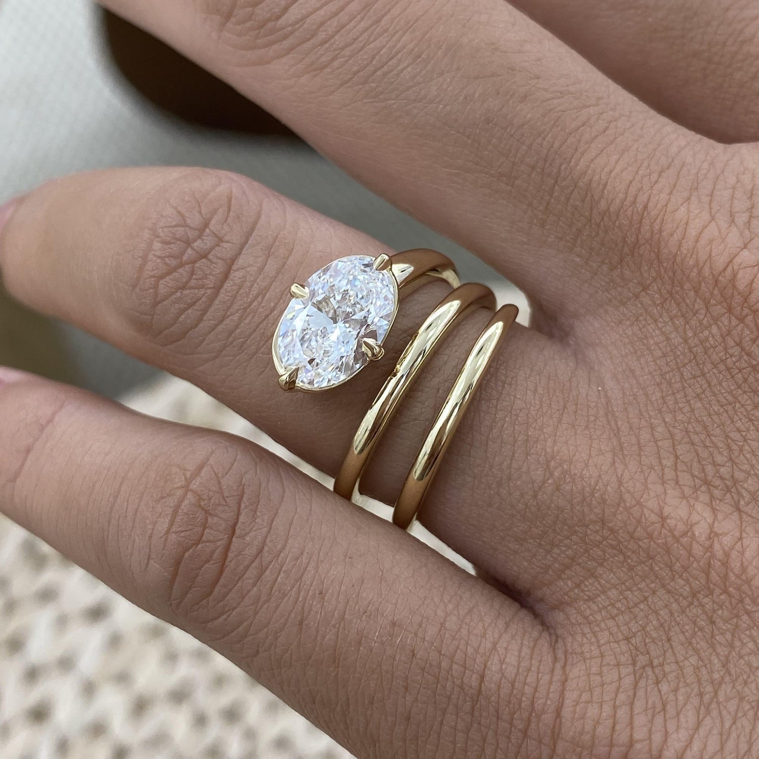 Ashley 2 Oval Lab-Grown Diamond Solitaire, Special Ring