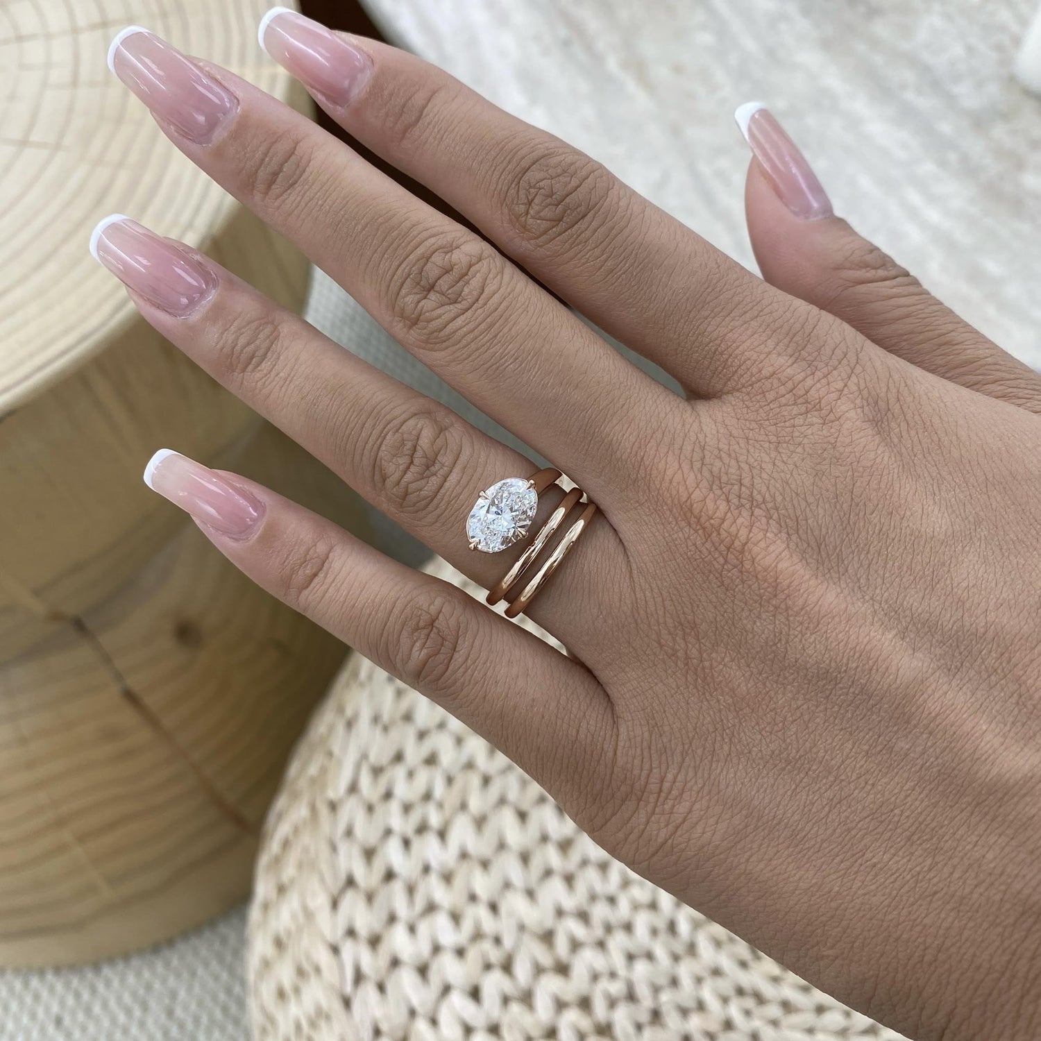 Ashley 2 Oval Lab-Grown Diamond Solitaire, Special Ring