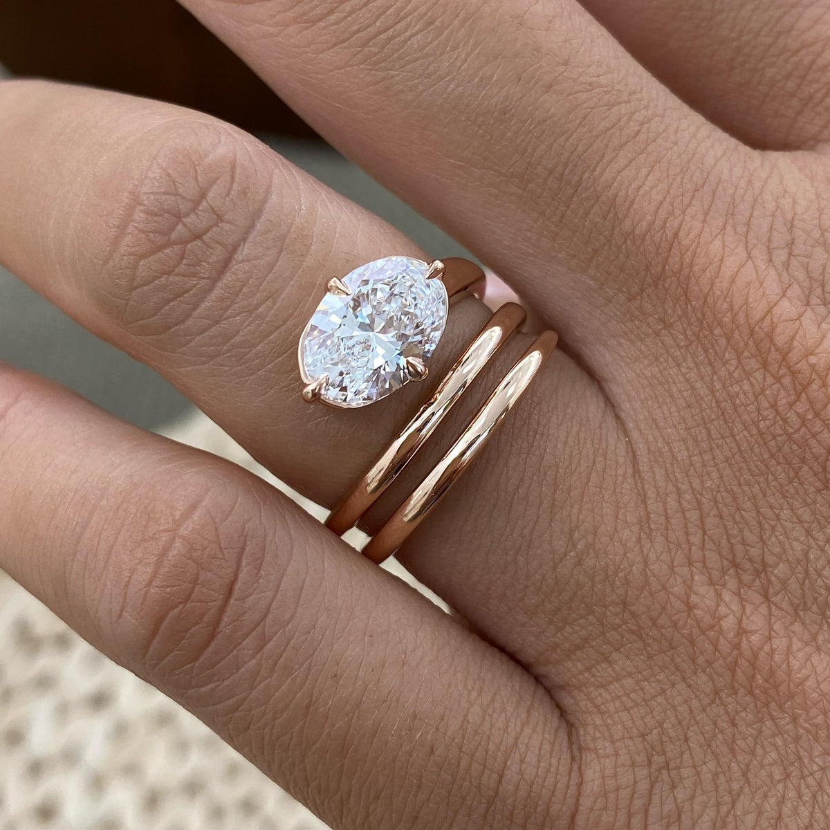 Ashley 2 Oval Lab-Grown Diamond Solitaire, Special Ring