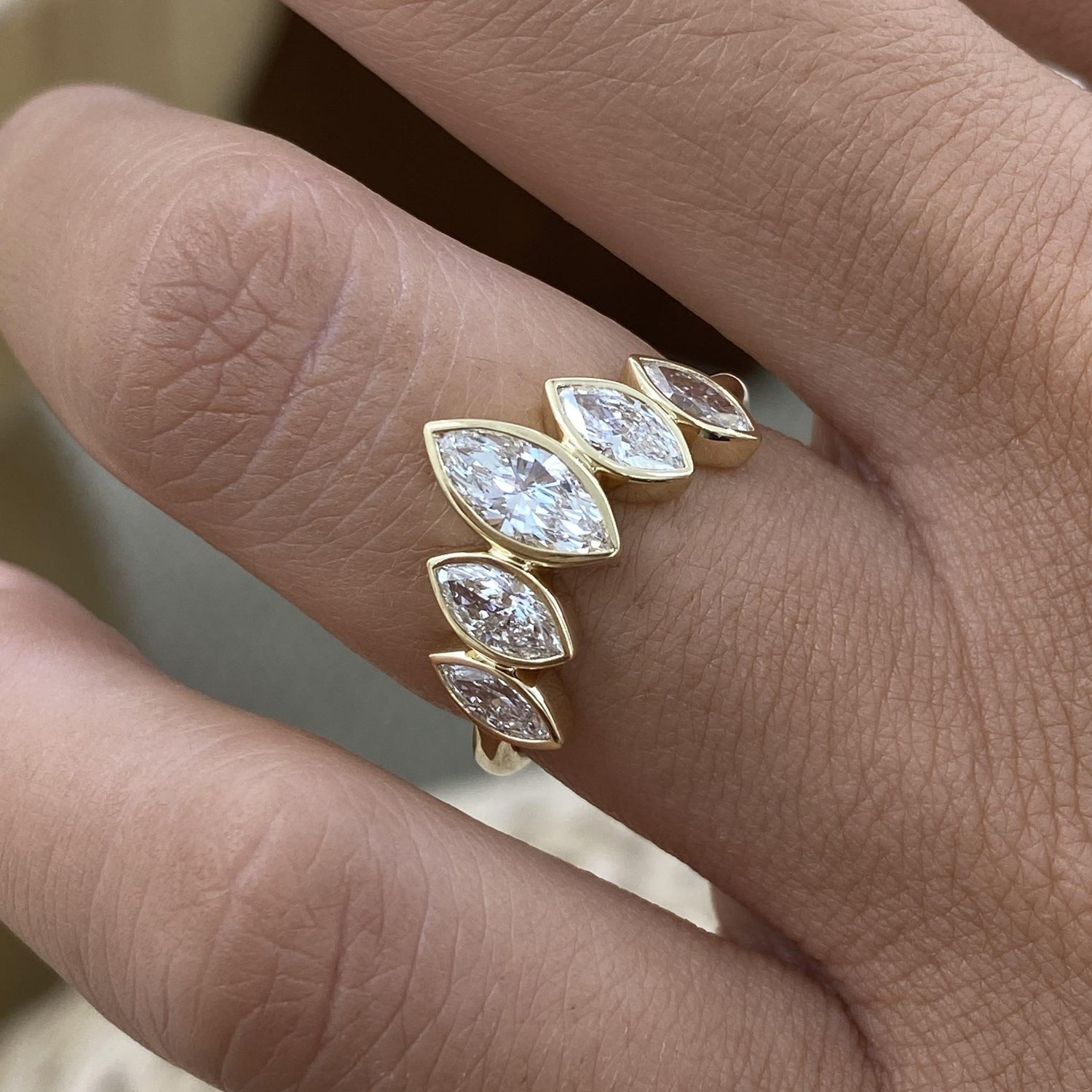 Ivy 1.2 Marquise Lab-Grown Diamond Contoured, Special Ring