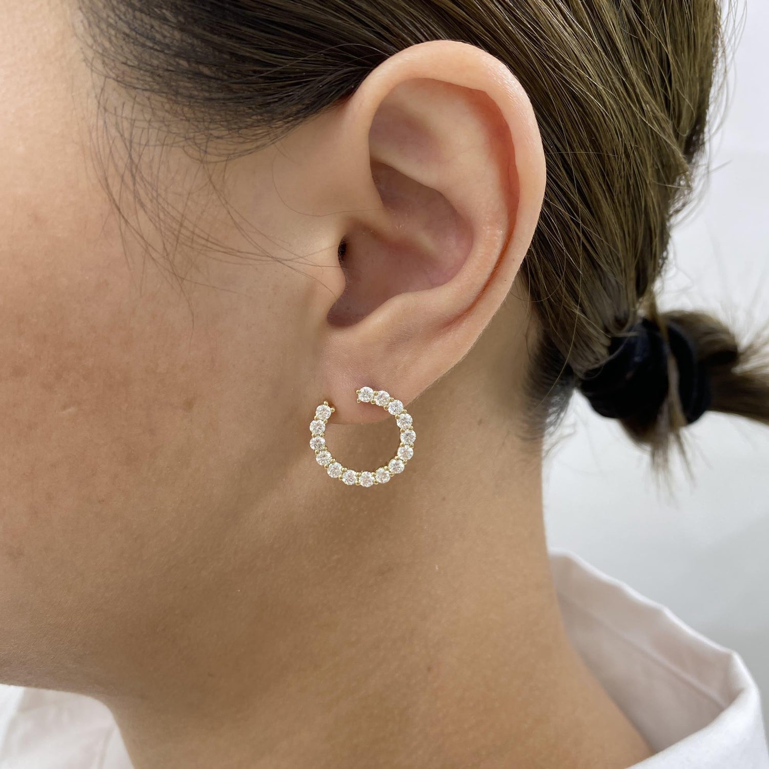 Emery 1.7 Round Lab-Grown Diamond Special, Hoop Earrings