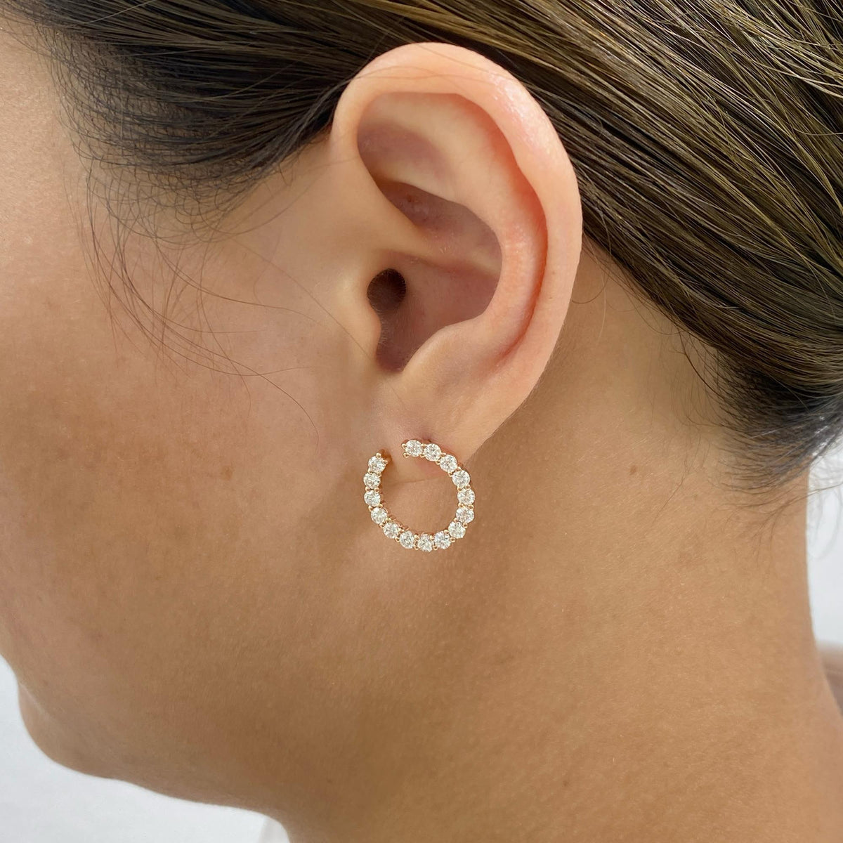 Emery 1.7 Round Lab-Grown Diamond Special, Hoop Earrings