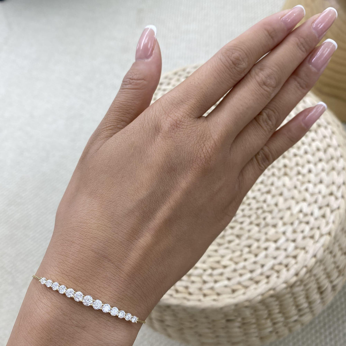 Heather 1.7 Round Lab-Grown Diamond Chain, Special Bracelet