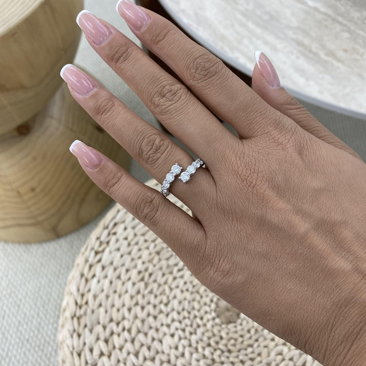 Angelica 1.7 Round Lab-Grown Diamond Half-Eternity, Special Ring