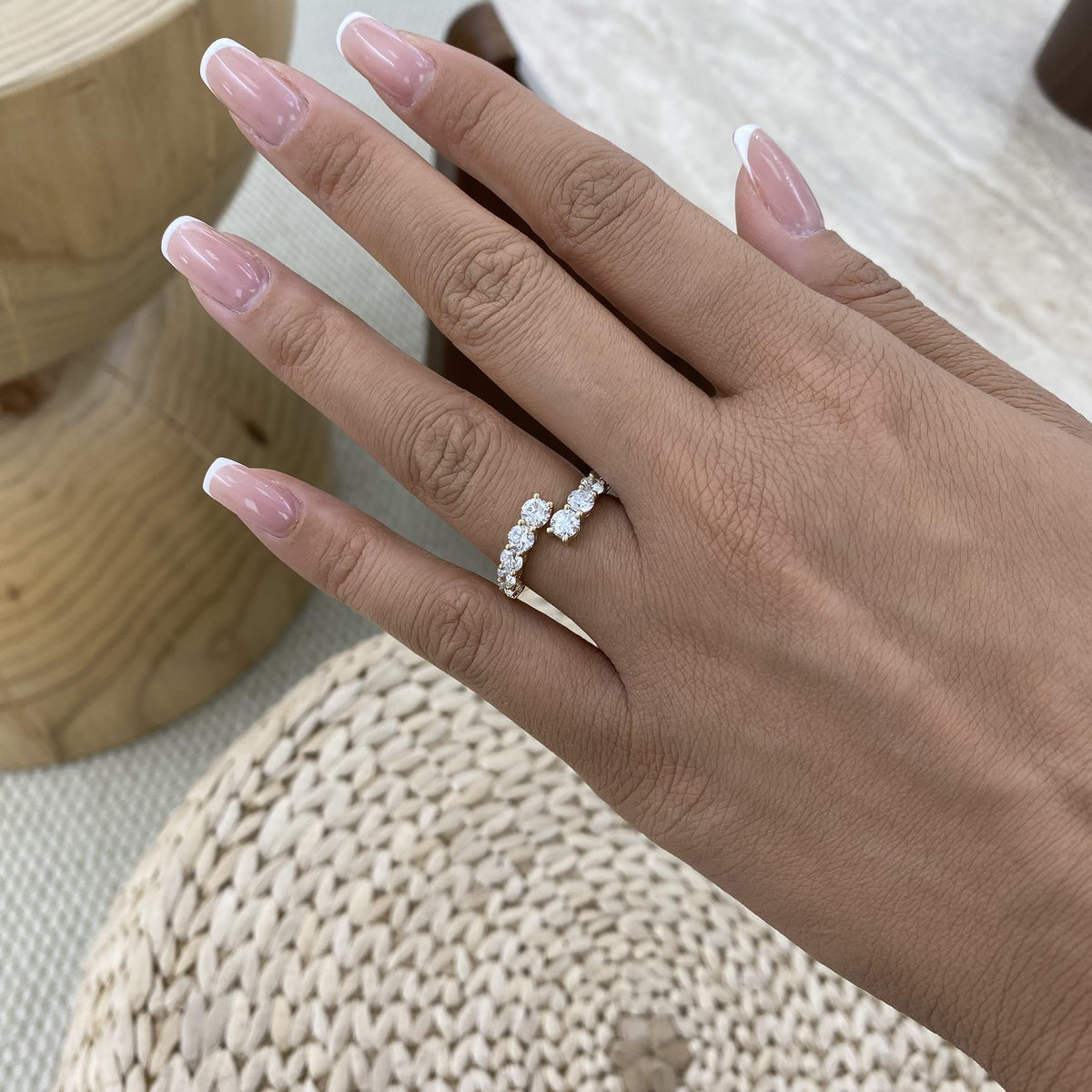 Angelica 1.7 Round Lab-Grown Diamond Half-Eternity, Special Ring