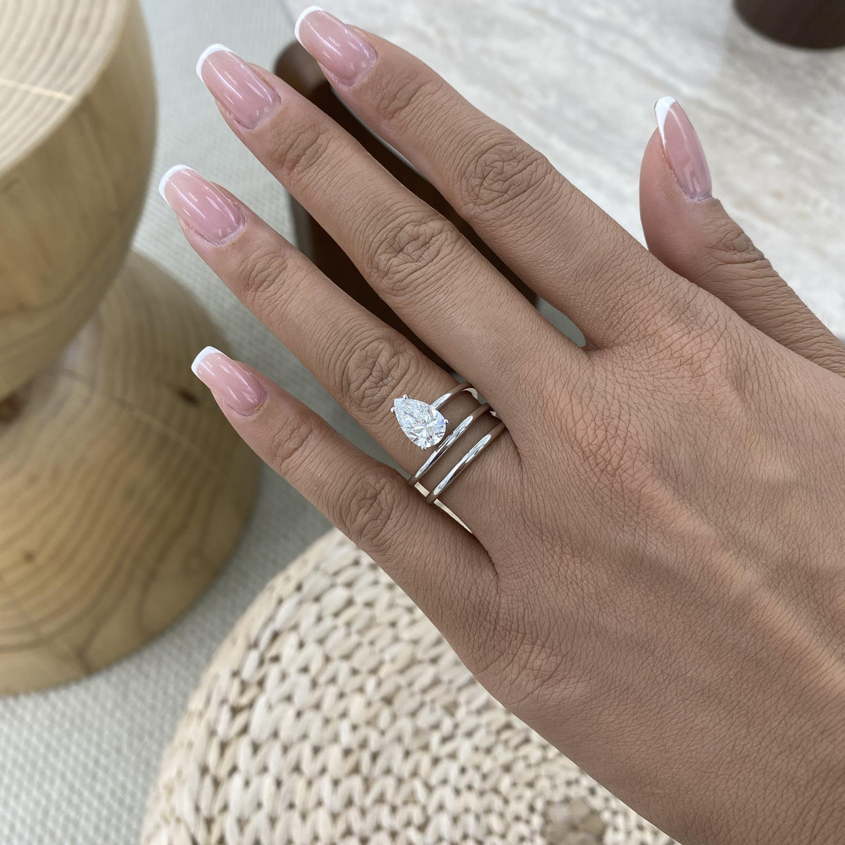 Ashley 1.5 Pear Lab-Grown Diamond Solitaire, Special Ring