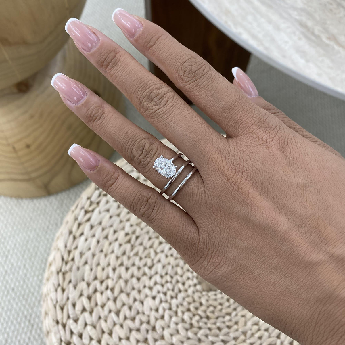 Ashley 2 Oval Lab-Grown Diamond Solitaire, Special Ring