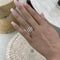 Alessandra 1.6 Round Lab-Grown Diamond Special, Half-Eternity Ring