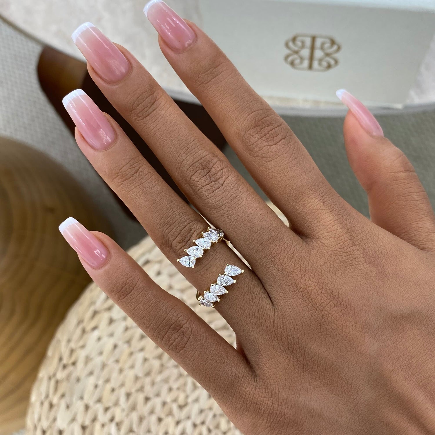 Alisa 1.5 Pear Lab-Grown Diamond Special, Half-Eternity Ring