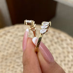 Alisa 1.5 Pear Lab-Grown Diamond Special, Half-Eternity Ring