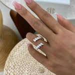 Alisa 1.5 Pear Lab-Grown Diamond Special, Half-Eternity Ring
