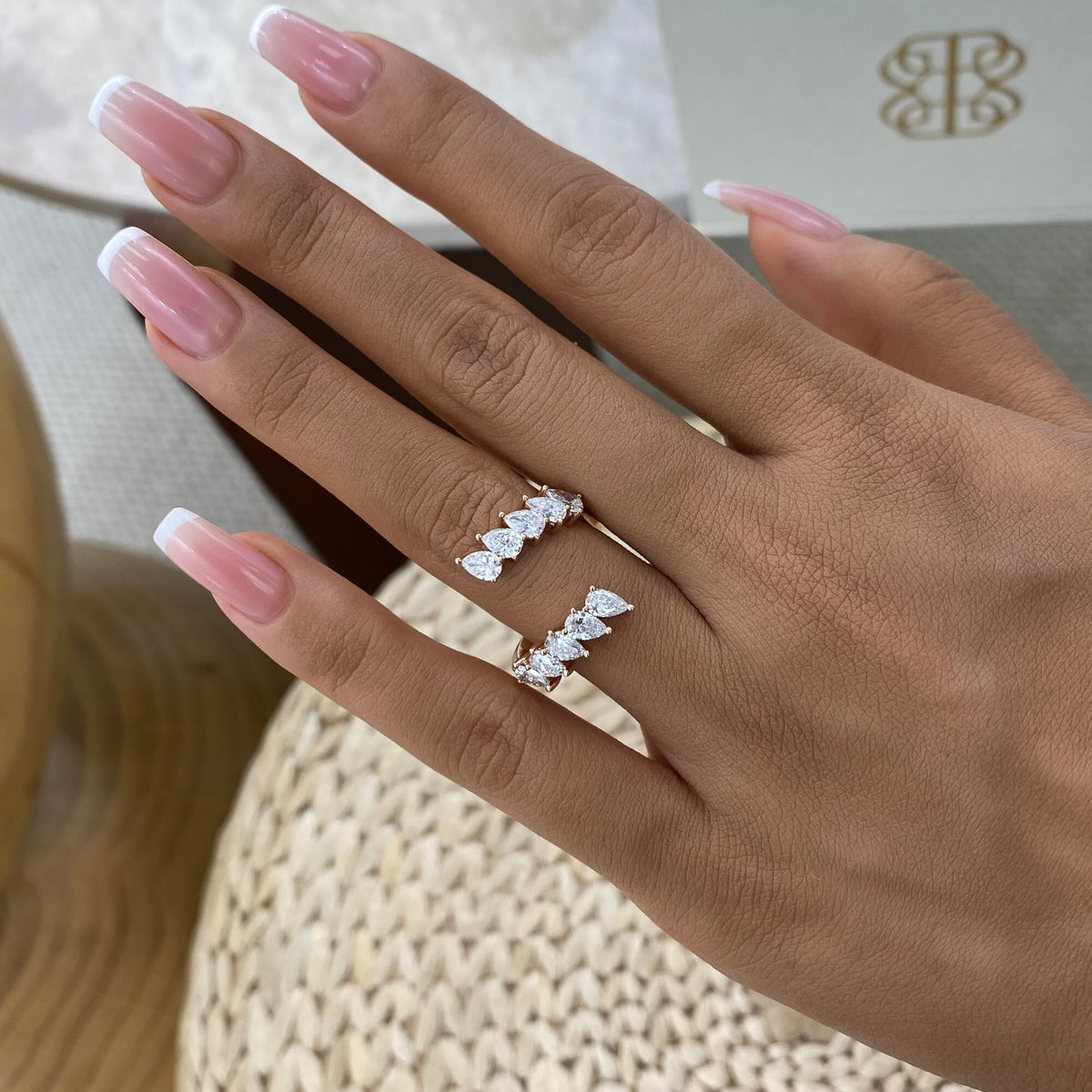 Alisa 1.5 Pear Lab-Grown Diamond Special, Half-Eternity Ring