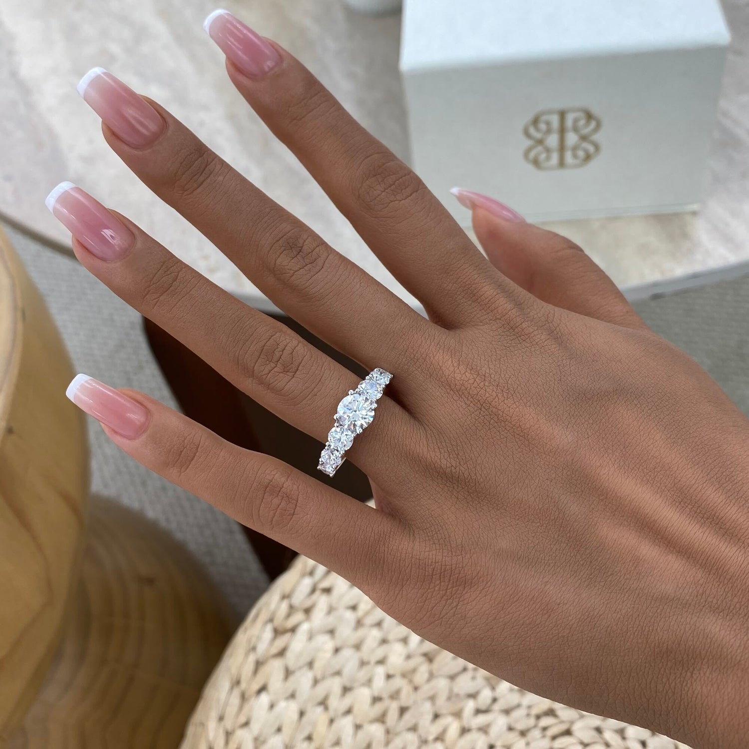 Isla 2.5 Round Lab-Grown Diamond Side Stone, Special Ring