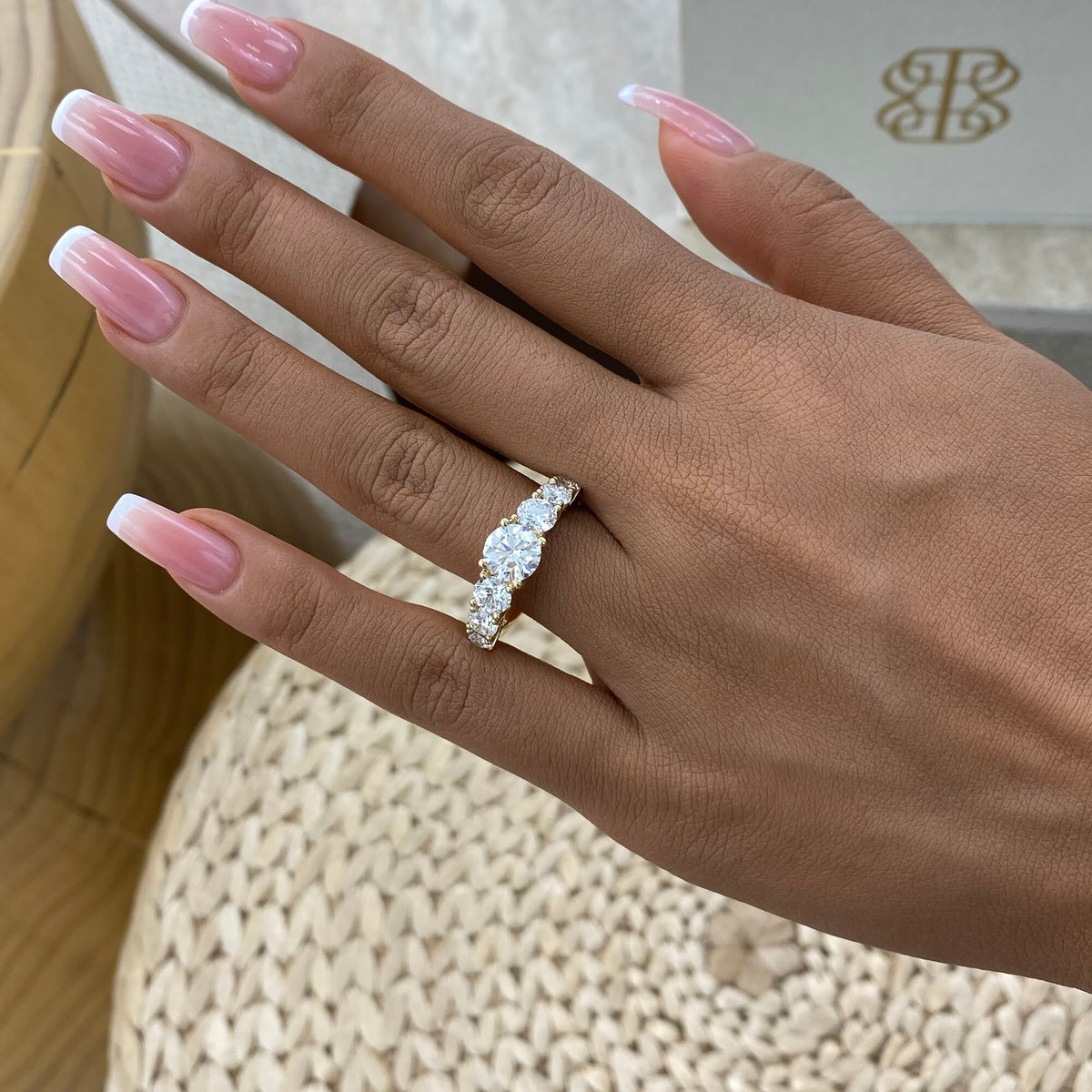 Isla 2.5 Round Lab-Grown Diamond Side Stone, Special Ring