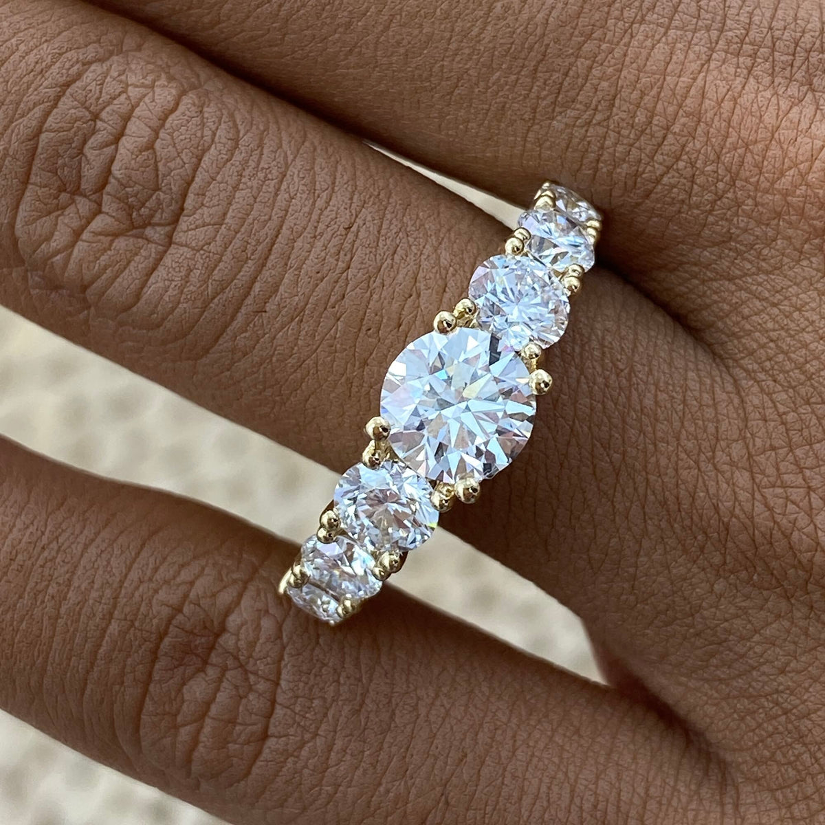 Isla 2.5 Round Lab-Grown Diamond Side Stone, Special Ring