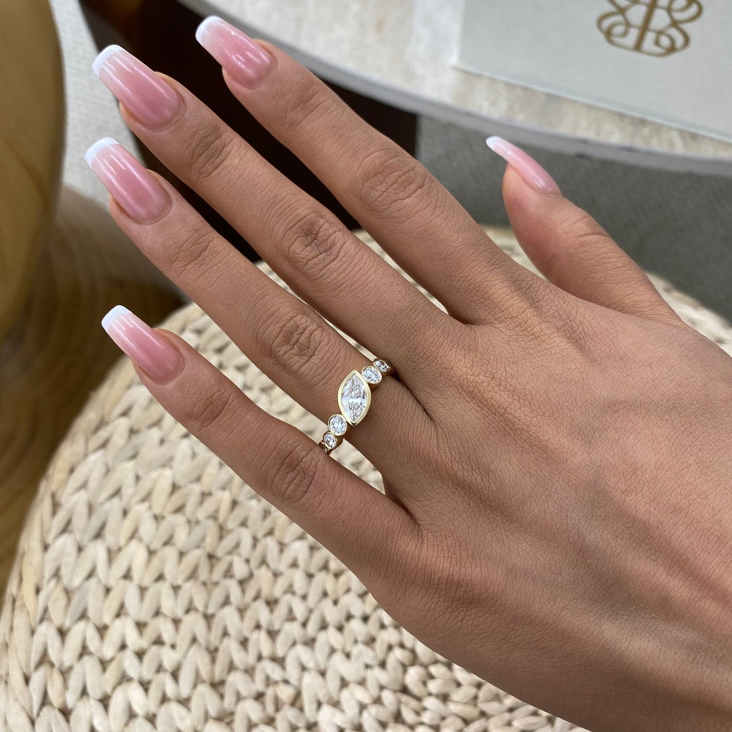 Jane 1.5 Marquise Lab-Grown Diamond Half-Eternity, Special Ring