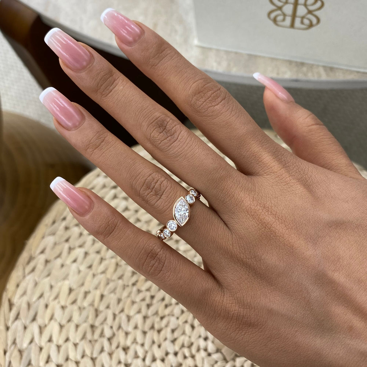 Jane 1.5 Marquise Lab-Grown Diamond Half-Eternity, Special Ring