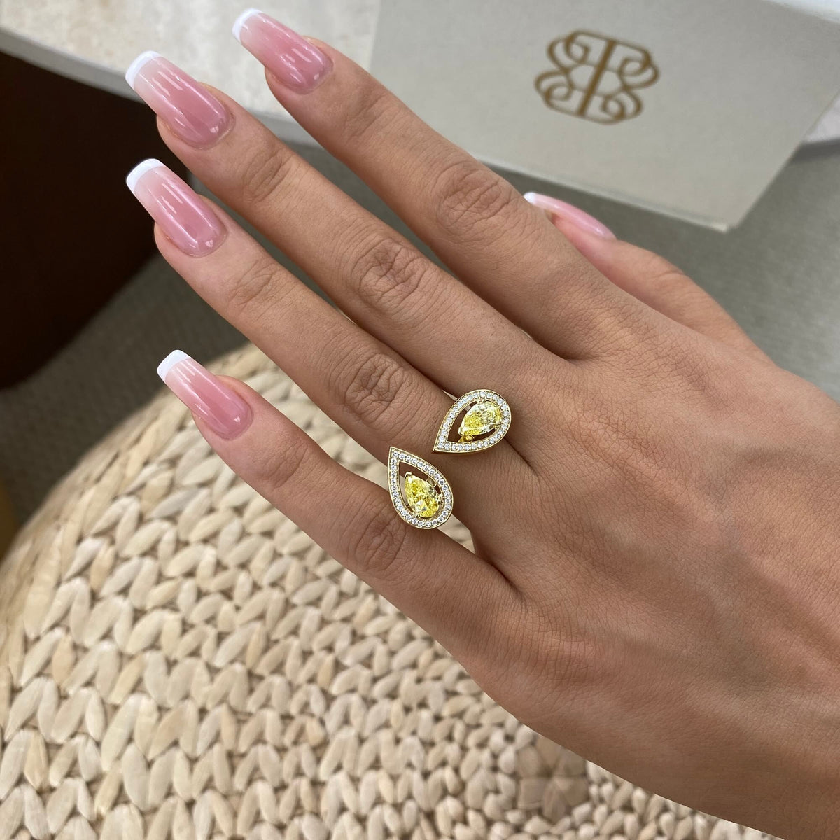 Aleah 1.8 Pear Lab-Grown Diamond Halo, Special Ring