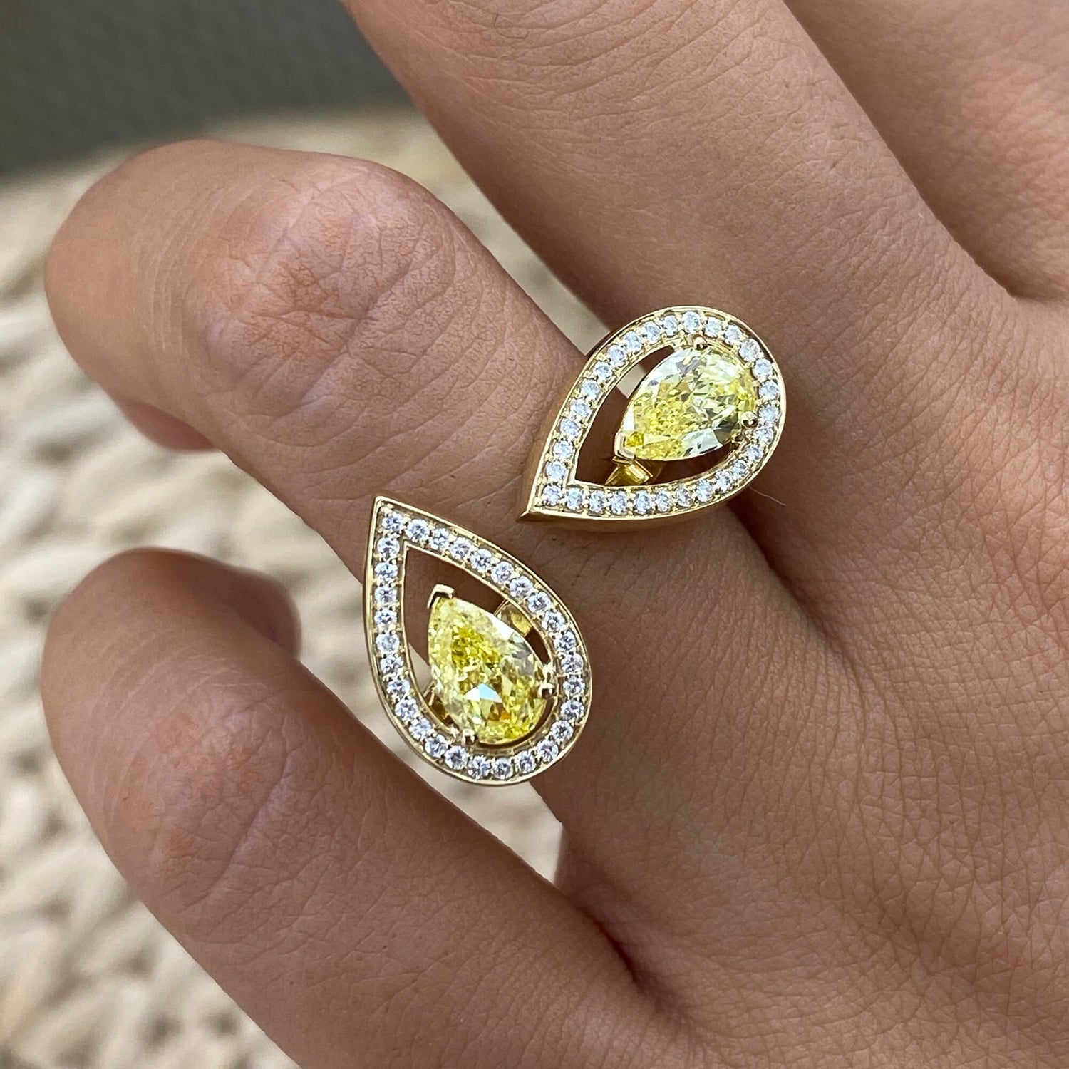 Aleah 1.8 Pear Lab-Grown Diamond Halo, Special Ring