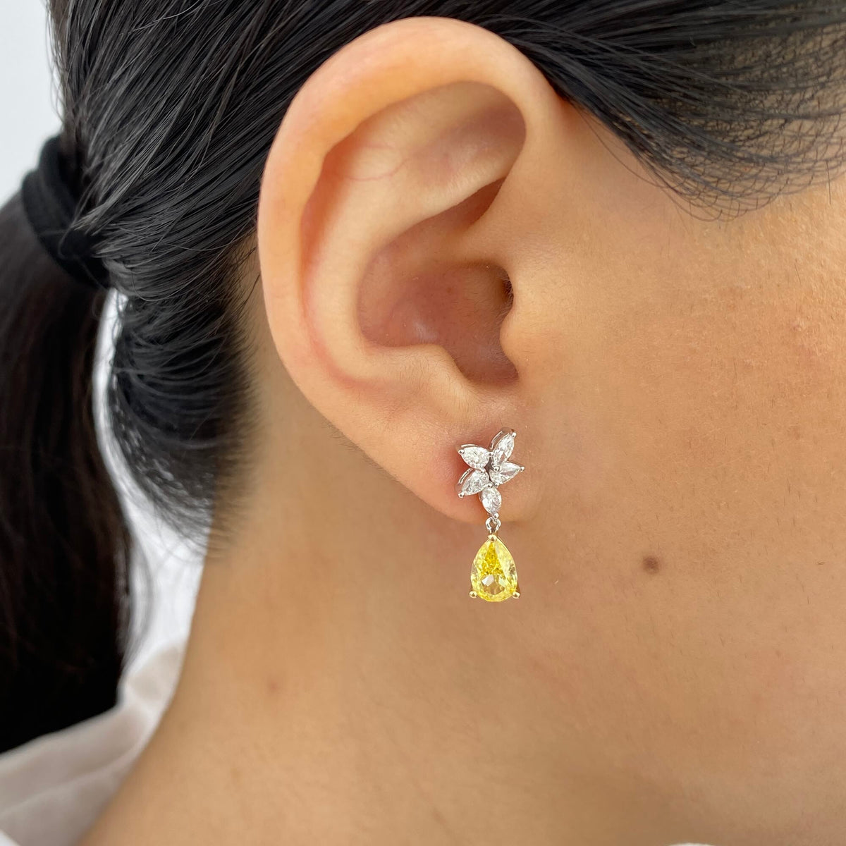 Marlowe 2.5 Pear Lab-Grown Diamond Drop, Special Earrings