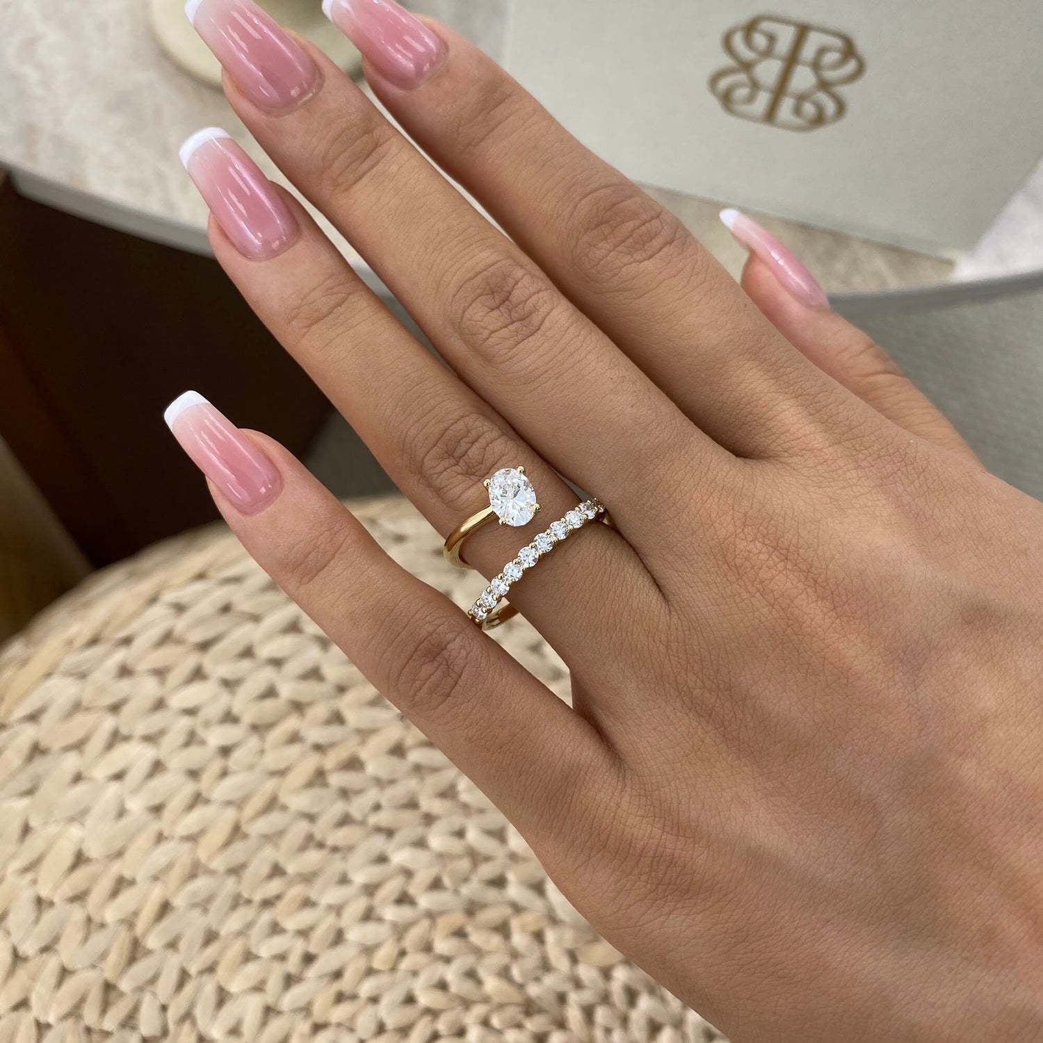 Phoebe 1.2 Oval Lab-Grown Diamond Side Stone, Special Ring