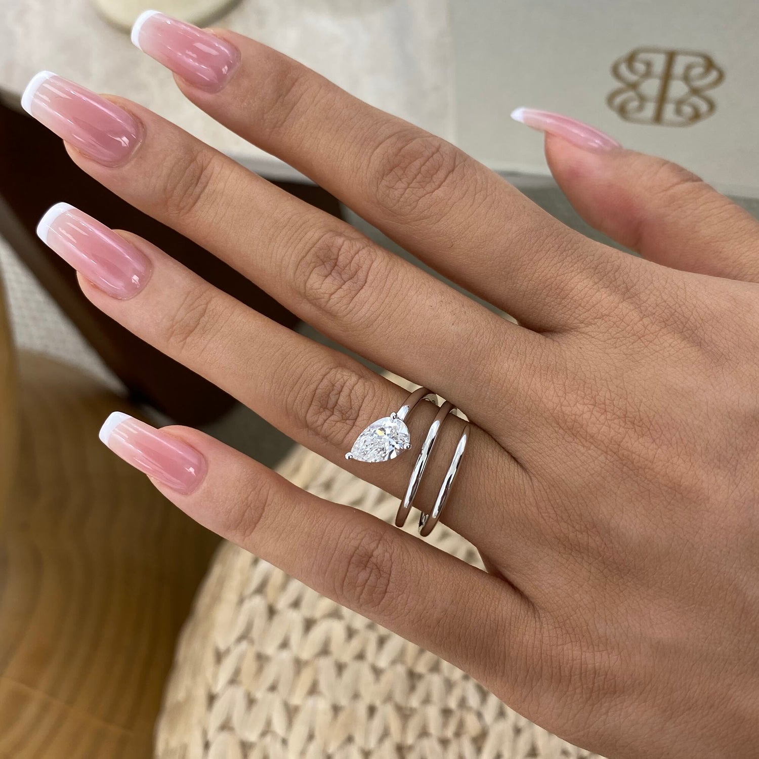 Sage 1.0 Pear Lab-Grown Diamond Solitaire, Special Ring