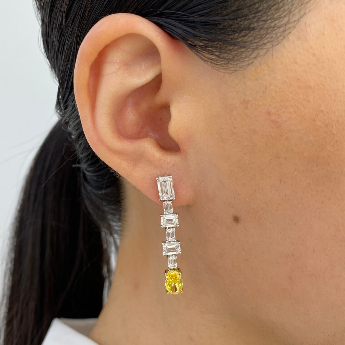 Kinsley 5.8 Oval Lab-Grown Diamond Drop, Special Earrings