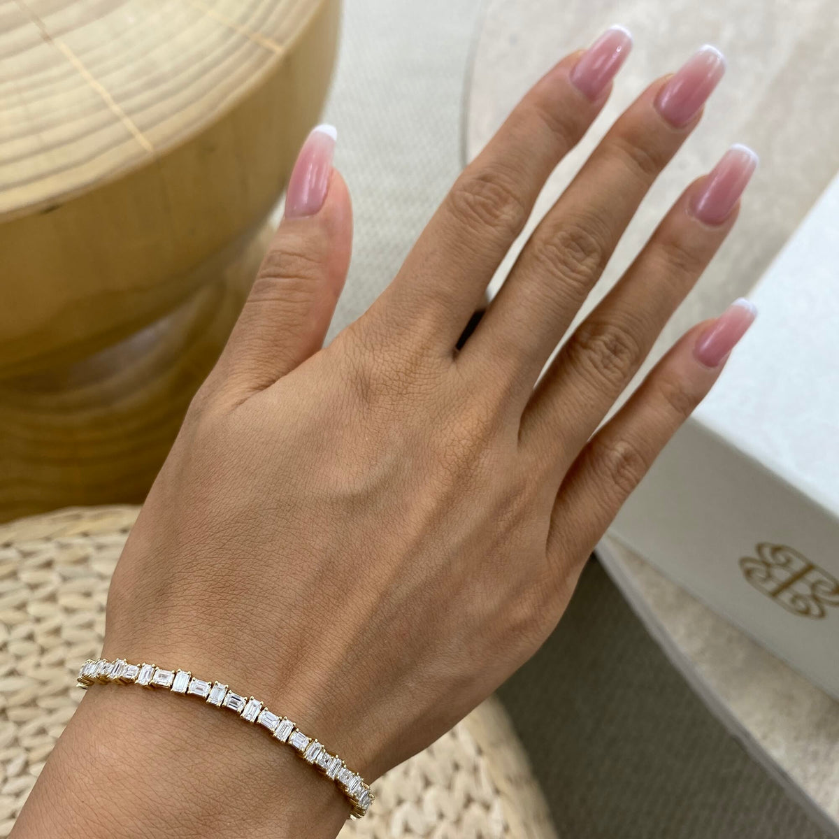Chelsea 5.0 Emerald Lab-Grown Diamond Tennis Bracelet