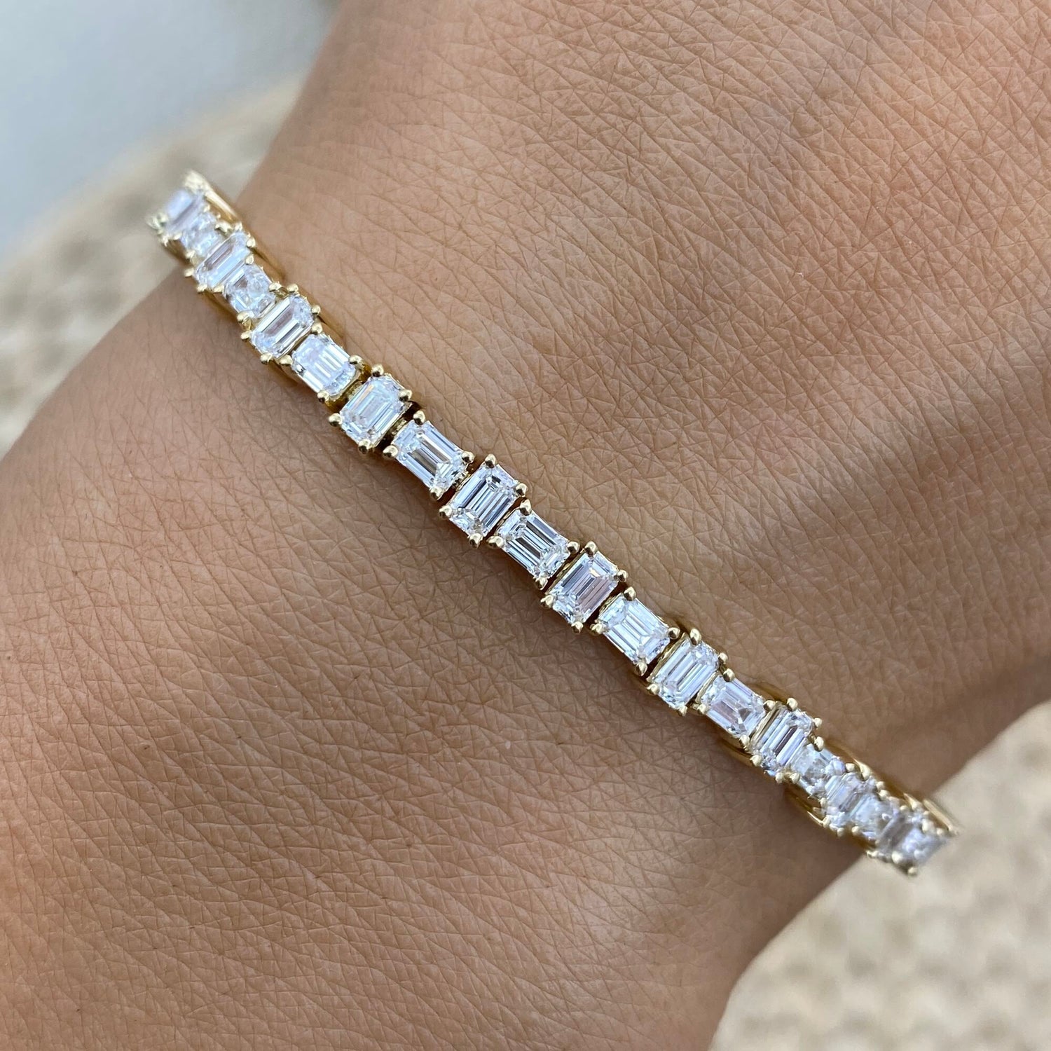 Chelsea 5.0 Emerald Lab-Grown Diamond Tennis Bracelet